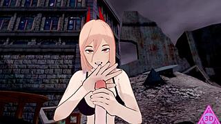 Denji Power Blowjob Cumshot