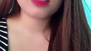 Her face is so pretty and her tits are huge