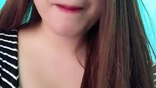 Her face is so pretty and her tits are huge