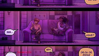 Wet anal swords in anime fetish