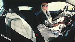 i love banging mavie pearl outdoors after audi r8 test drive