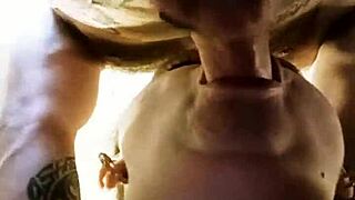 deepthroat close up with milf sucking cock