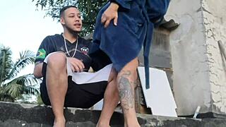 Comedy On The Roof Turns Into A Hot Fuck With Prostitute