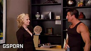 Sexy blonde gets anal fucked.