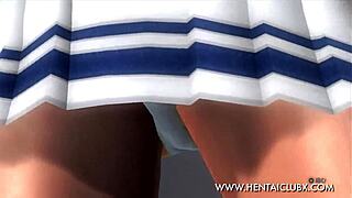 Ultimate fan service: Sexy tennis skirt by Hentai Hitomi