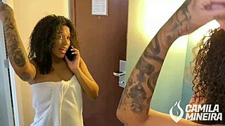 morena casada sucks cock for cumshot while husband away