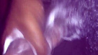 Intense shower sex with masturbation, handjob, and cumshot.
