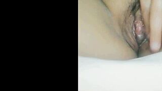 Chinese Loli Masturbates Solo with Intense Focus