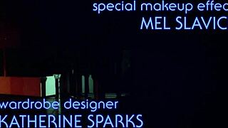 Blonde dances nude in sexy sauna club