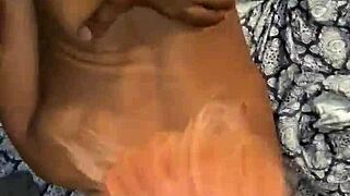 king roughly drills young ebony asshole with big black cock