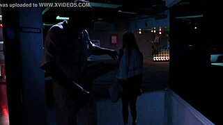 Blonde dances nude in sexy sauna club