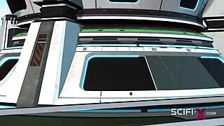 Wow! Hot Black Girl Craves Huge Cyborg Cock in Her Ass!