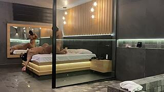 big natural tits sit nicely on my cock