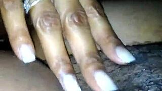 Big black dick contrasts with tight pussy in intense scene