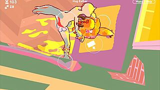 Odymos game features big tits and cocks