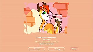 Odymos game features big tits and cocks