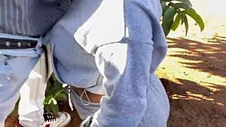 ebony teen queen sucks monster cock