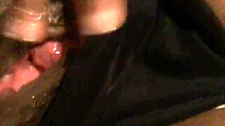 wet pussy squirts in solo play session