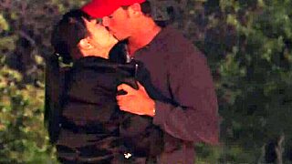 lets fuck outside - petite brunette fucked around a camp fire