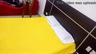 We have a steamy pajama party with teen stepsister which ends with some amateur interracial sex