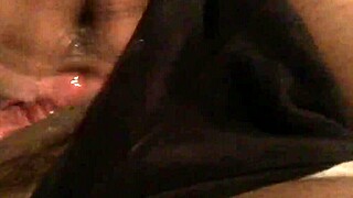 wet pussy squirts in solo play session