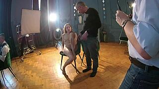 The hidden camera captures moments in the photo studio