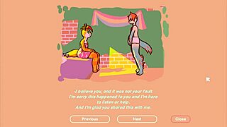 Odymos game features big tits and cocks