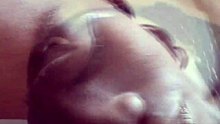 foxy loves caressing her wet shaved pussy, feeling so good with those tits out