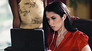 online meeting with lesbian friend interrupted