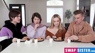 Stepbros Swap Stepsisters For Taboo Orgy