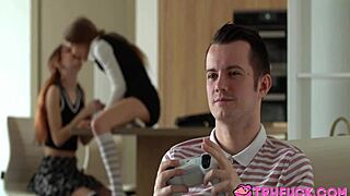 Bonnie Dolce and Liz Ocean in Threesome with Sam Bourne