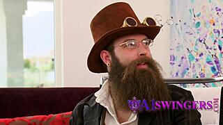 black dude gets naughty with swinging milf in group fun