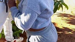 ebony teen queen sucks monster cock