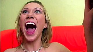 samantha sinn sucking two cocks with ball licking and facial