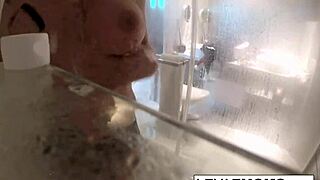 Leya Falcon, why take the camera into the shower?