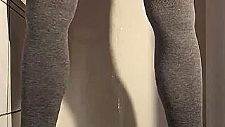 curious about milfs peeing outdoors in pantyhose or filling glasses?