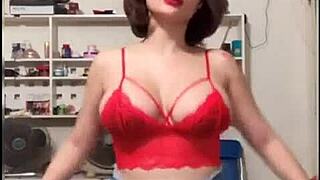 Hot girl dances bingo.