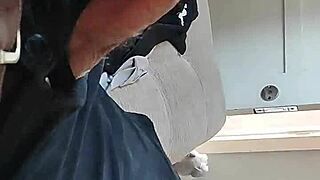 Homemade video of man with massive cock and feet