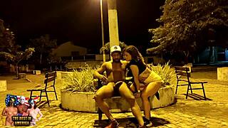 Prostitute Takes Monster Cock Outdoors Publicly