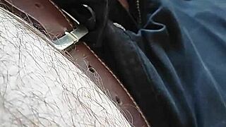 Homemade video of man with massive cock and feet