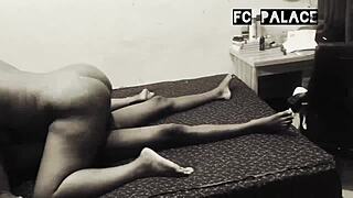 Chubby ebony woman recalls erotic sex with her step nephew, featuring big tits, ass, cum, and monster cock in the garage.