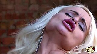 Photo Model Has Anal Sex with Photographer Outdoors Blonde Hairless Pussy Cowgirl Blowjob