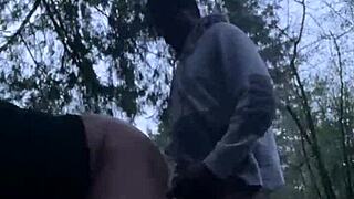 Passionate Night Sex In The Woods