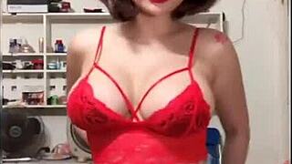 Hot girl dances bingo.