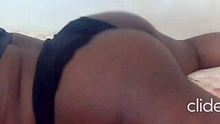 Ebony Bitch Teases With Big Tits And Monster Cock.