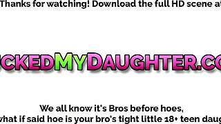 Hot guy neighbor fucks horny milf and sexy teen 18+!