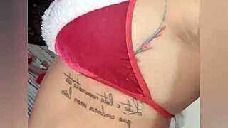 Happy Christmas with Blonde Latina Teen Model