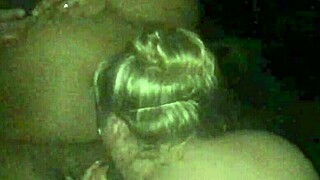 Blonde Co-Worker Celebrates 4th Of July Outdoors With Interracial Fun