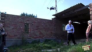 Photo Model Has Anal Sex with Photographer Outdoors Blonde Hairless Pussy Cowgirl Blowjob