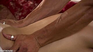 insatiable blonde angelina ashe turns sensual massage into pussy stuffing